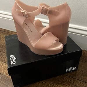 New MELISSA MAR wedge ankle strap Sandel